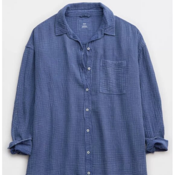 Aerie Gauzy Coverup Shirt - Picture 3 of 7